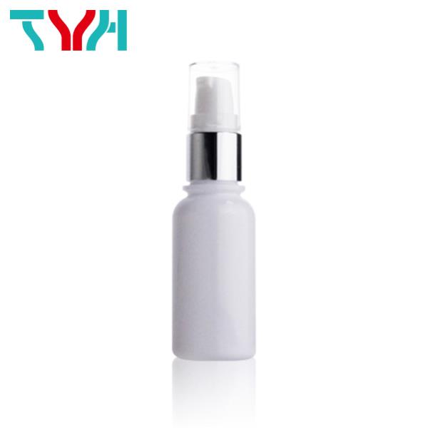 TL35-PT : White Round Single Layer Bottle can match with Cap, Pump, Sprayer